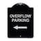 Signmission Overflow Parking with Left Arrow Heavy-Gauge Aluminum Architectural Sign, 24" x 18", BS-1824-23516 A-DES-BS-1824-23516 - alternate 1